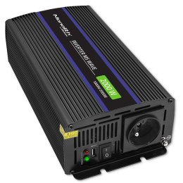 Qoltec Przetwornica napięcia Monolith 2000 MS Wave | 12V na 230V | 1000/2000W | USB Qoltec