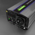 Qoltec Przetwornica napięcia Monolith 2000 MS Wave | 12V na 230V | 1000/2000W | USB Qoltec