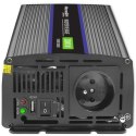 Qoltec Przetwornica napięcia Monolith 2000 MS Wave | 12V na 230V | 1000/2000W | USB Qoltec