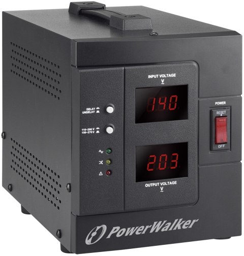 PowerWalker AVR 2000 SIV FR regulator napięcia 2 x gniazdo sieciowe 110 - 280 V Czarny POWER WALKER