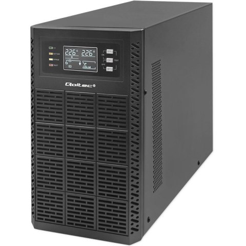 QOLTEC ZASILACZ AWARYJNY UPS 3KVA | 3000W | POWER FACTOR 1.0 | LCD | EPO | USB | ON-LINE Qoltec