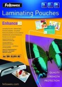 LAMINATOR POUCH ADHESIVE BACK A4 80 100PCS 5302202 FELLOWES FELLOWES