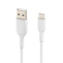 USB-C/USB-A CABLE/PVC 1M WHITE Belkin