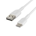 USB-C/USB-A CABLE/PVC 1M WHITE Belkin