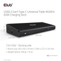 CLUB3D CSV-1562 stacja dokująca Dokujący USB 3.2 Gen 1 (3.1 Gen 1) Type-C Czarny Club 3D