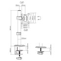 Uchwyt biurkowy do monitora LCD Maclean, VESA 75x75 oraz 100x100, 17-32" 9kg, MC-751N Maclean