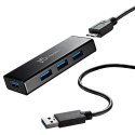 Hub j5create USB 3.0 4-PORT Mini Hub 4xUSB 3.0; kolor czarny JUH340-N J5 Create