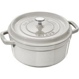 Garnek żeliwny okrągły Staub - 3.8 ltr, Biała trufla STAUB