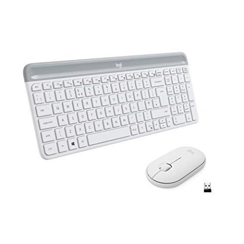 SLIM WRLS KEYBOARD-MOUSE COMBO/MK470 - OFFWHITE - DEU - CENTRAL Logitech