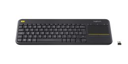 WIRELESS TOUCH KEYBOARD K400+/DARK - FRA - 2.4GHZ CENTRAL Logitech