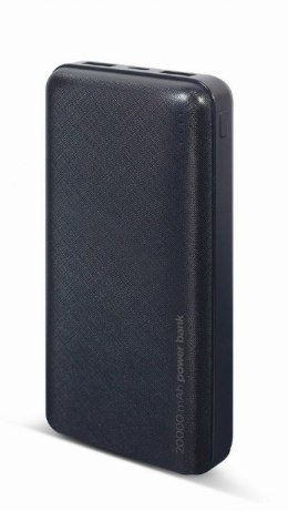 GEMBIRD POWERBANK 20000 MAH 2X USB, CZARNY GEMBIRD