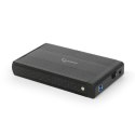 Kieszeń GEMBIRD EE3-U3S-3 (3.5"; USB 3.0; Aluminium; kolor czarny) GEMBIRD