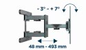 GEMBIRD REGULOWANY UCHWYT ŚCIENNY LCD 40"-80" VESA MAX 600 X 400MM, DO 50KG GEMBIRD