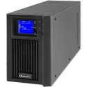 QOLTEC ZASILACZ AWARYJNY UPS ON-LINE | PURE SINE WAVE | 2KVA | 1.6KW | LCD | USB Qoltec