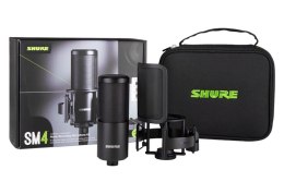 Shure SM4-K-KIT - Mikrofon pojemnościowy, zewnętrznie polaryzowany, uchwyt, popfiltr, etui SHURE