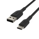 USB-C/USB-A CABLE/1M BLACK Belkin