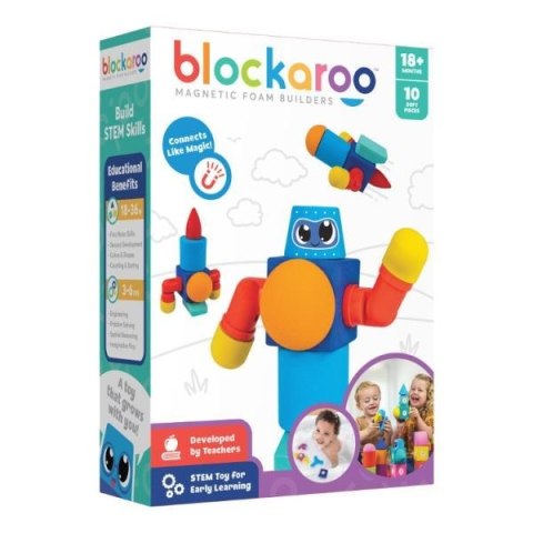 Blockaroo Zestaw mały Robot 10el. Klocki magnetyczne No name