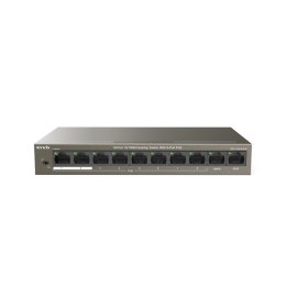 Tenda TEF1110P-8-63W łącza sieciowe Nie zarządzany Fast Ethernet (10/100) Obsługa PoE Czarny Tenda