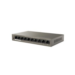 Tenda TEF1110P-8-63W łącza sieciowe Nie zarządzany Fast Ethernet (10/100) Obsługa PoE Czarny Tenda