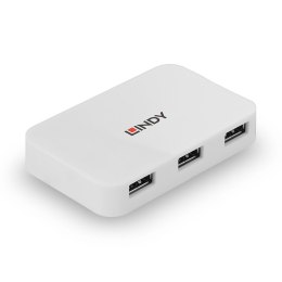 Lindy 43143 huby i koncentratory USB 3.2 Gen 1 (3.1 Gen 1) Type-A 5000 Mbit/s Biały LINDY