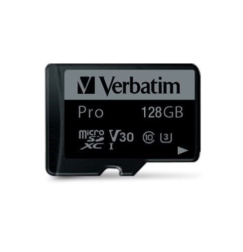 MICRO SDXC CARD PRO UHS-I 128GB/CLASS 10 INCL ADAPTOR Verbatim