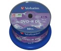 Verbatim DVD+R Double Layer 8x Matt Silver 50pk Spindle 8,5 GB DVD+R DL 50 szt. Verbatim