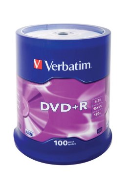 Verbatim DVD+R Matt Silver 4,7 GB 100 szt. Verbatim