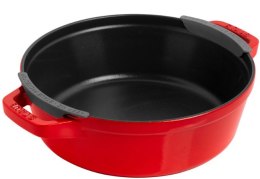 Zestaw 3 naczyń żeliwnych z pokrywką STAUB 40508-387-0 - czerwony 24 cm ZWILLING