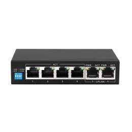 Extralink KRIOS Switch PoE 4x Gigabit PoE/PoE+, 2x Extralink