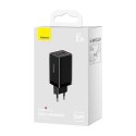 Ładowarka sieciowa Baseus GaN 5 Pro Fast Charger CCGP120201 65W 1x USB-A 2x USB-C PD 3.0 QC 4.0 + kabel USB-C Baseus