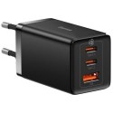 Ładowarka sieciowa Baseus GaN 5 Pro Fast Charger CCGP120201 65W 1x USB-A 2x USB-C PD 3.0 QC 4.0 + kabel USB-C Baseus