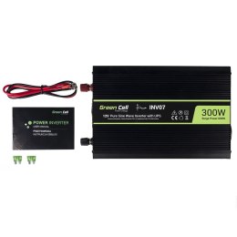 GREEN CELL PRZETWORNICA INV07 12V-230V 300W/600W CZYSTA SINUSOIDA Green Cell