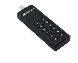 KEYPAD SECURE USB 3.1 DRIVE/256-BIT AES ENCRY 64GB USB-C Verbatim