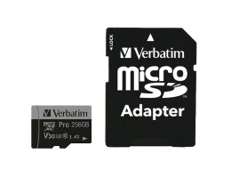 Verbatim 47045 pamięć flash 256 GB MicroSDXC UHS-I Klasa 10 Verbatim