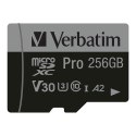 Verbatim 47045 pamięć flash 256 GB MicroSDXC UHS-I Klasa 10 Verbatim