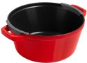 Zestaw 3 naczyń żeliwnych z pokrywką STAUB 40508-387-0 - czerwony 24 cm ZWILLING