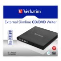 Verbatim Slimline CD/DVD dysk optyczny DVD-RW Czarny Verbatim