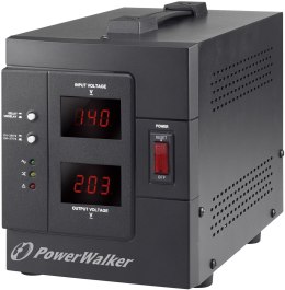 PowerWalker AVR 2000 SIV FR regulator napięcia 2 x gniazdo sieciowe 110 - 280 V Czarny POWER WALKER