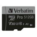 Verbatim 47046 pamięć flash 512 GB MicroSDXC UHS-I Klasa 10 Verbatim