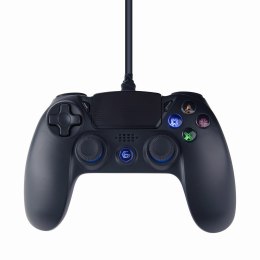 Gembird JPD-PS4U-01 przewodowy gamepad USB PS4/PC, czarny GEMBIRD