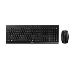 CHERRY Stream Desktop klawiatura Dołączona myszka Biuro RF Wireless QWERTZ Swiss Czarny Cherry