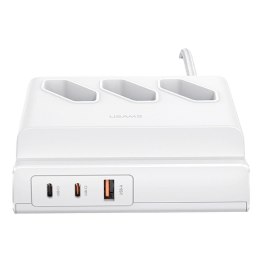 Listwa zasilająca USAMS 65W 3xAC + 2xUSB-C + USB-A 2m -biała No name