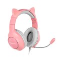 KRUGER & MATZ SŁUCHAWKI NAUSZNE GAMER KIDS PINK Kruger & Matz