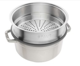 Garnek żeliwny okrągły z wkładem STAUB La Cocotte 40508-822-0 - 3.8 ltr. biała trufla ZWILLING