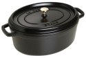 STAUB Żeliwny garnek owalny 40509-322-0 6,7l czarny ZWILLING