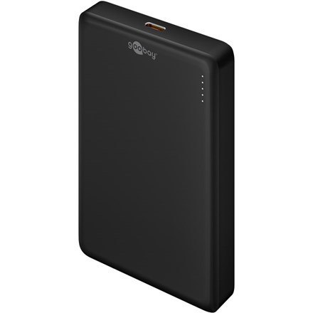 Magnetyczny bezprzewodowy power bank Goobay | 70183 | 10000 mAh | Złącze USB-C | Czarny No name