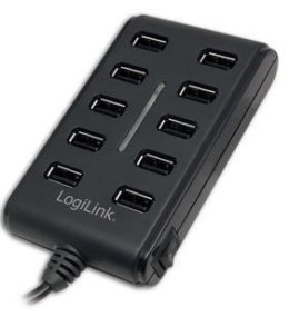 HUB USB Logilink UA0125 10-portowy USB2.0 z zasilaczem 3,5A LogiLink