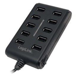 HUB USB Logilink UA0125 10-portowy USB2.0 z zasilaczem 3,5A LogiLink