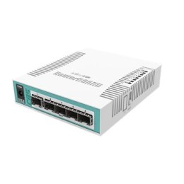 MikroTik | Przełącznik routera w chmurze | CRS106-1C-5S | Zarządzanie przez Internet | Komputer stacjonarny | ilość portów SFP 5 MikroTik