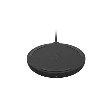 10W WIRELESS CHARGING PAD/MICROUSBCABLE W/POWER SUPP BLACK Belkin